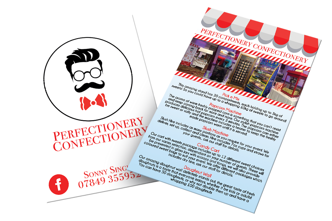 Perfectionary Confectionary Flyer