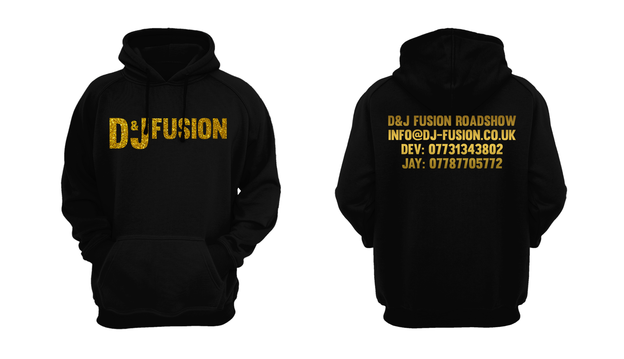 D&J Hoodie Black