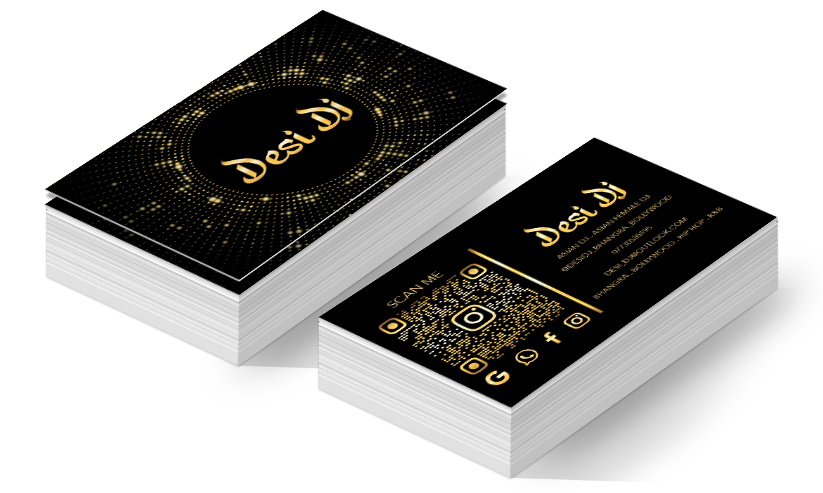 Mock up Business Cards DJ